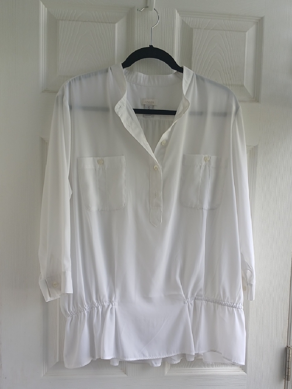 Chico's White Tunic Blouse